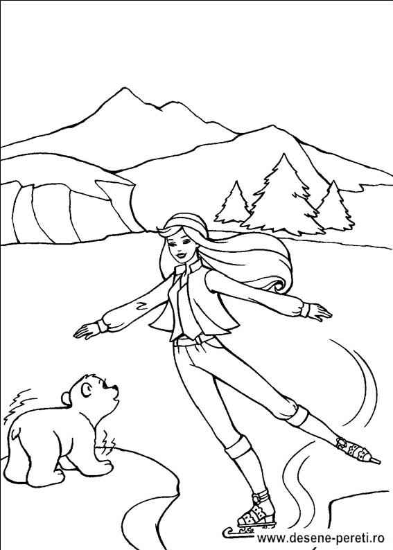 barbie pegasus desene colorat